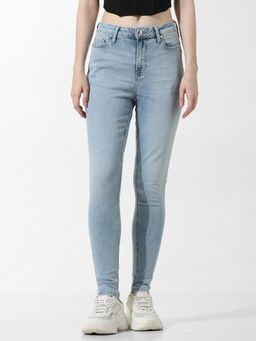 ONLY - Blue Mid Rise Piper Skinny Jeans