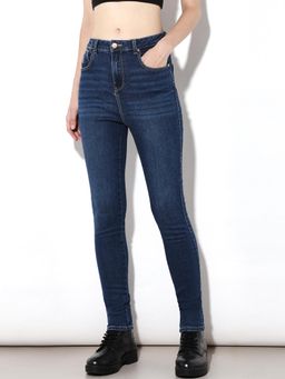 ONLY - Dark Blue High Rise Skinny Jeans