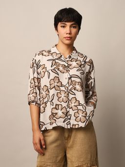 ONLY - Beige Floral Shirt