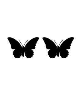 eCraftIndia - Set of 2 "Butterflies" Black Wood Wall Art Cut out