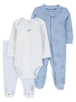 Carter's - Baby Boy Blue Bodysuit & Onesie with Pant
