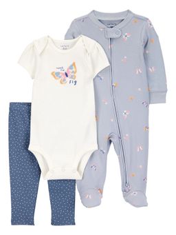 Carter's - Baby Girl Multi-Color Bodysuit & Onesie with Pant