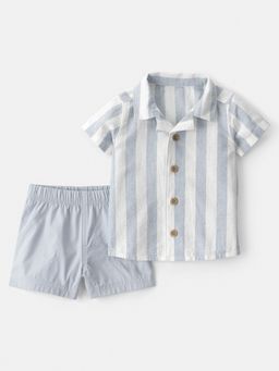 Carter's - Baby Boy Blue Shirt & Shorts