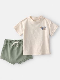 Carter's - Baby Boy Beige Toucan T-shirt & Shorts