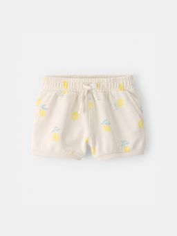 Carter's - Baby Girl Off White French Terry Shorts