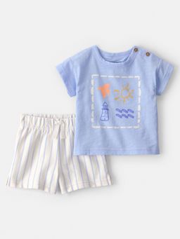 Carter's - Baby Boy Blue Lighthouse T-shirt & Shorts