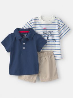 Carter's - Baby Boy Multi-Color Nautical Polo T-shirts & Shorts