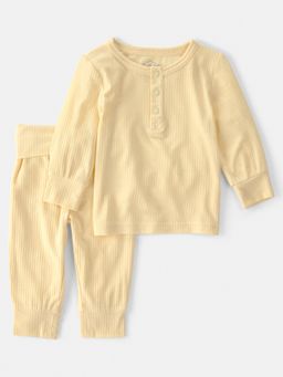 Carter's - Kids Yellow Purelysoft Long-Sleeve Top & Joggers