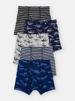 Carter's - Boys Multi-Color Dinosaur Animal Print Trunks (Pack of 5)