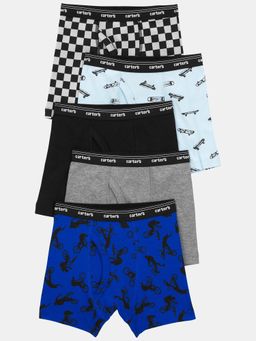 Carter's - Boys Multi-Color Checker Print Trunks (Pack of 5)