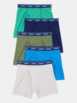 Carter's - Boys Multi-Color Solid Mesh Trunks (Pack of 5)