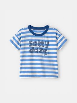 Carter's - Boys Blue Salty Daze Striped T-shirt