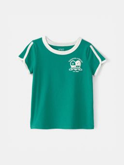 Carter's - Girls Green Laughter & Smiles T-shirt