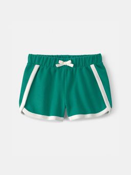 Carter's - Girls Green French Terry Athletic Shorts