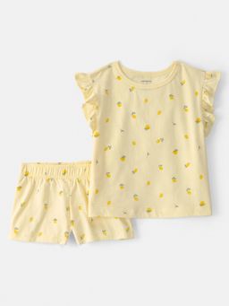 Carter's - Girls Yellow Lemon Top & Shorts
