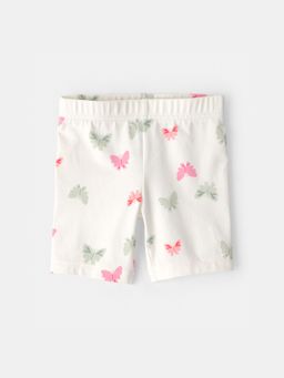 Carter's - Girls White Ladybug Bike Shorts