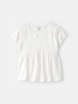 Oshkosh B'gosh - Girls White Peplum Top