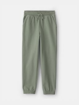 Oshkosh B'gosh - Boys Green Drawstring Knit Joggers