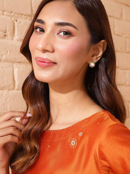 Fabindia - Gold Metal Stud Earrings