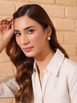 Fabindia - Gold Metal Stud Earrings
