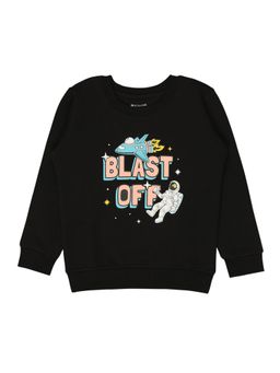 Bodycare - Boys Round Neck Full Sleeves Sweatshirt Black