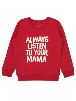 Bodycare - Boys Round Neck Full Sleeves Sweatshirt Red