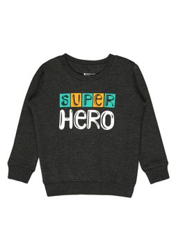 Bodycare - Boys Round Neck Full Sleeves Sweatshirt Anthra Melange