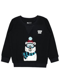 Bodycare - Boys Round Neck Full Sleeves Sweatshirt Black