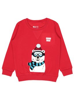 Bodycare - Boys Round Neck Full Sleeves Sweatshirt Red