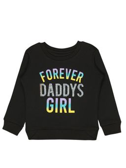 Bodycare - Girls Round Neck Full Sleeves Sweatshirt Black