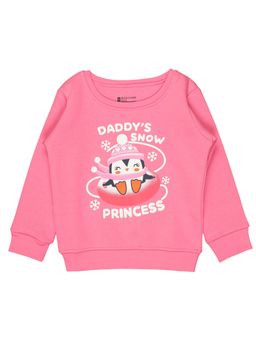 Bodycare - Girls Round Neck Full Sleeves Sweatshirt Pink