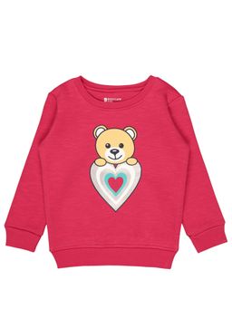 Bodycare - Girls Round Neck Full Sleeves Sweatshirt Pink