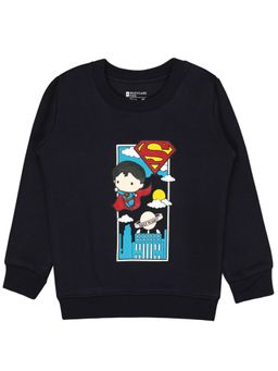 Bodycare - Boys Round Neck Full Sleeves Printed Sweatshirt Navy