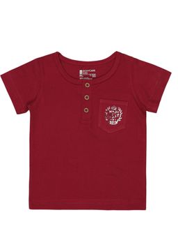 Bodycare - Boys Round Neck Half Sleeves T-Shirt Red Medium