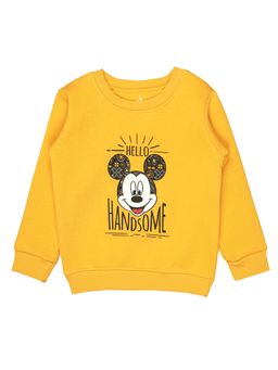 Bodycare - Boys Mickey & Friends Printed Sweatshirt Mustard