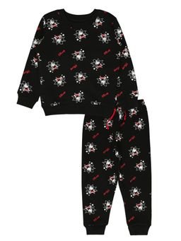 Bodycare - Boys Mickey & Friends Printed Sweatshirt & Lower Black (Set of 2)