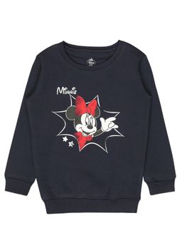 Bodycare - Girls Minnie & Friends Printed Sweatshirt Navy
