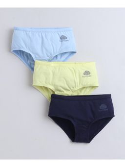 Bumzee - Girls Yellow Cotton Solid Hipster (Pack of 3)
