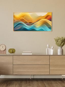 The Next Decor - Waves Elegance Glass Finish Horizontal Wall Art