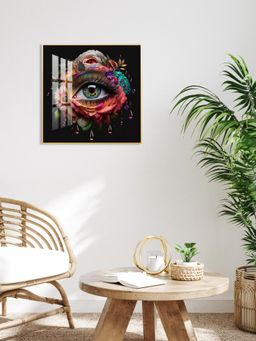 The Next Decor - Radiant Jewel Eye Glass Finish Square Wall Art