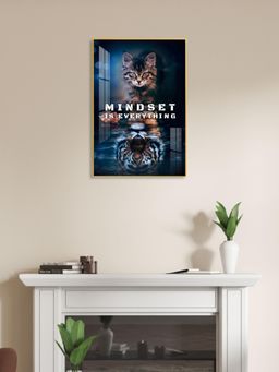 The Next Decor - Mindset Matter Glass Finish Vertical Wall Art