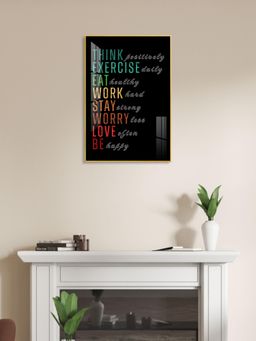 The Next Decor - Work-Life Balance Glass Finish Vertical Wall Art