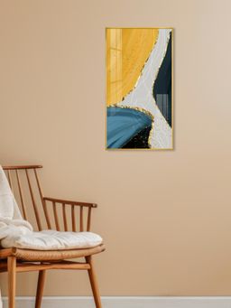 The Next Decor - Luminous Depths Glass Finish Vertical Wall Art