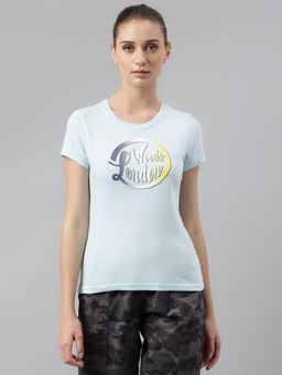 WOODLAND - Printed Blue T-Shirts