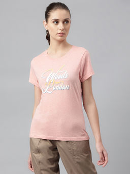 WOODLAND - Printed Pink T-Shirts