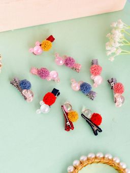 Silvermerc Designs - Set Of 10 Fur Alligator Hair Pin