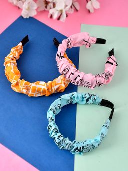Silvermerc Designs - Set Of 3 Printed Multi Coloured Hairband