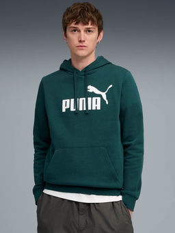 Puma - Green Solid Regular Fit Hoodie