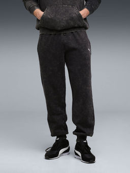 Puma - Black Printed Relaxed Fit Joggers