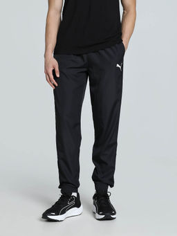 Puma - Black Solid Regular Fit Joggers